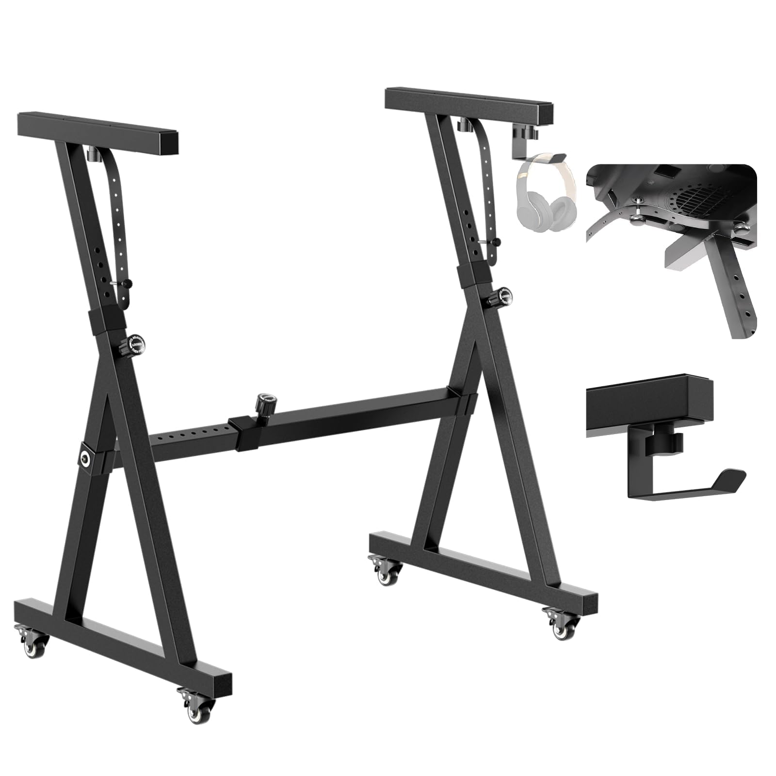 Amazon.com: OUKMIC Stands Keyboard Stand with Wheels, Black Z